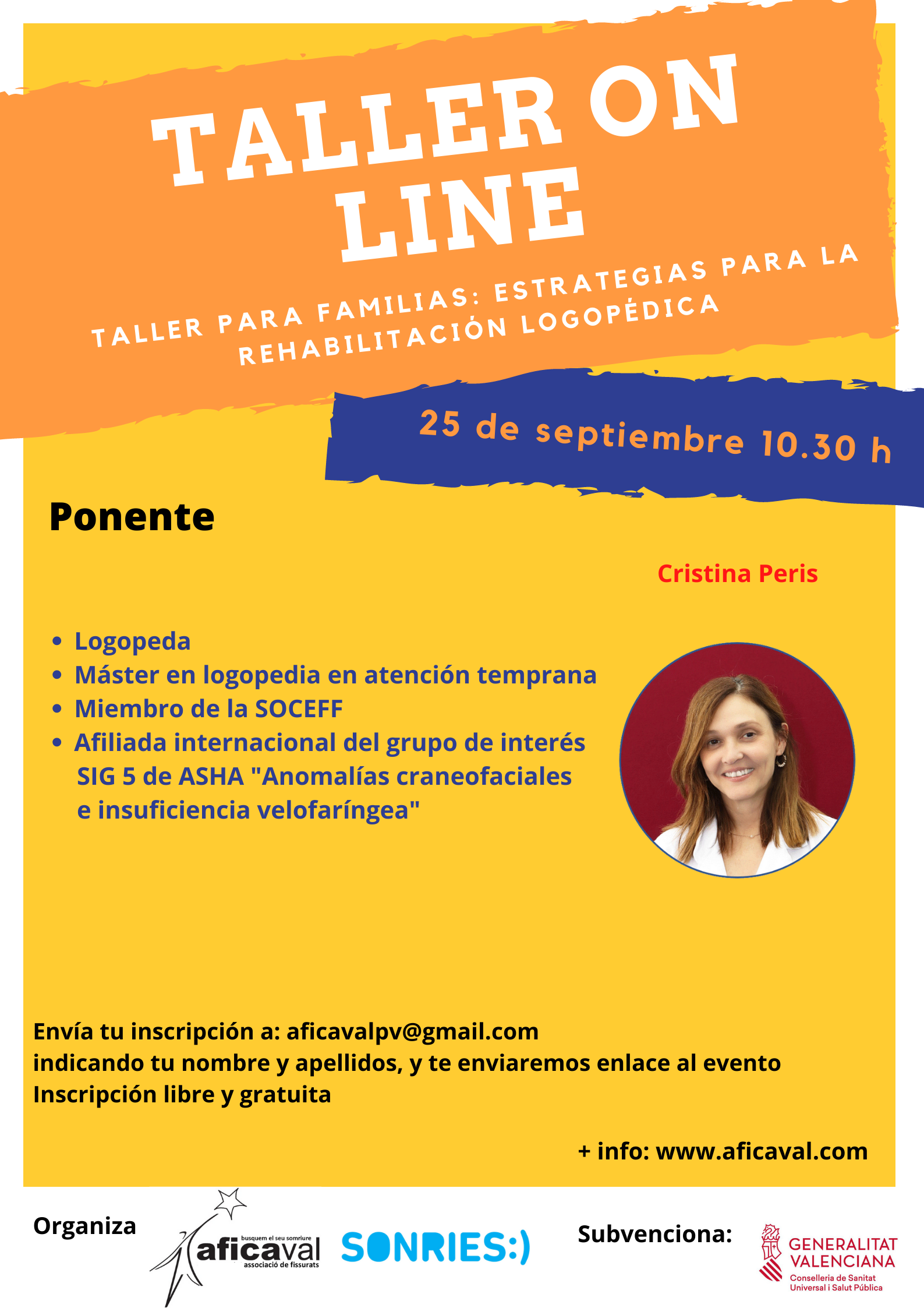 TALLER ON LINE DE LOGOPEDIA