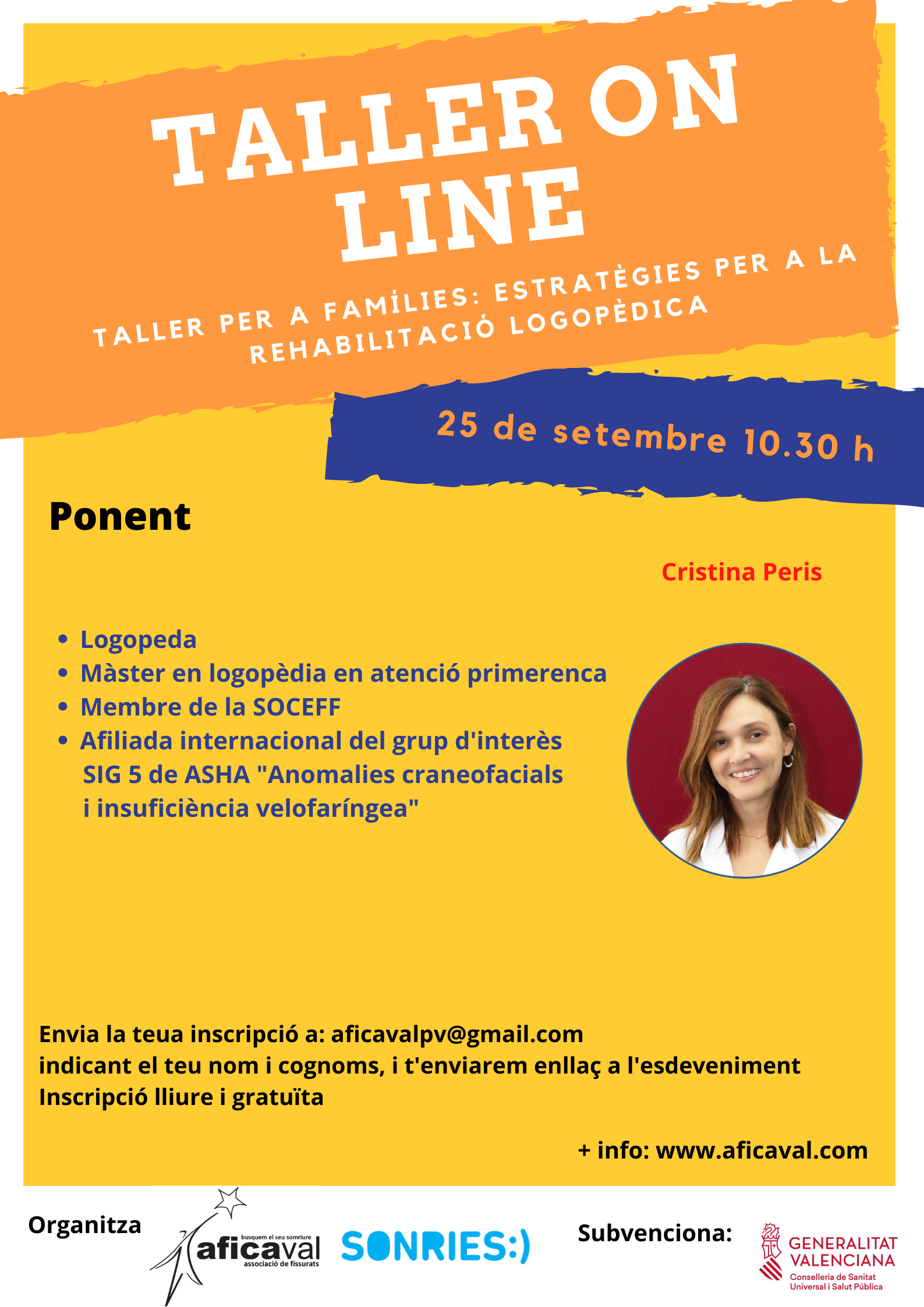 TALLER ON LINE DE LOGOPÈDIA