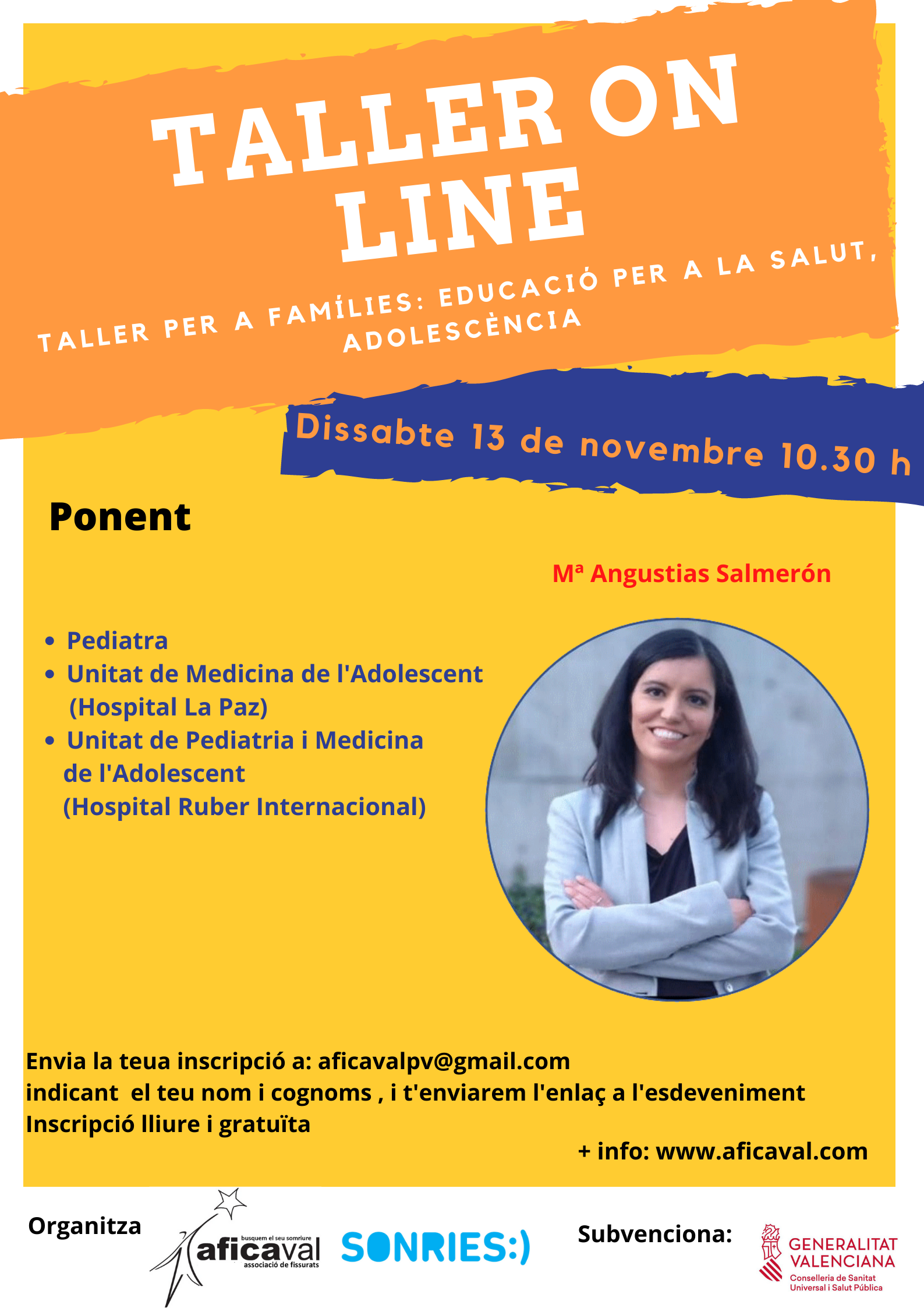 TALLER ON LINE SOBRE ADOLECÈNCIA